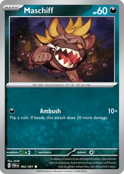 Paldean Fates Maschiff [Costco-Cosmos-Holo] Pokémon card